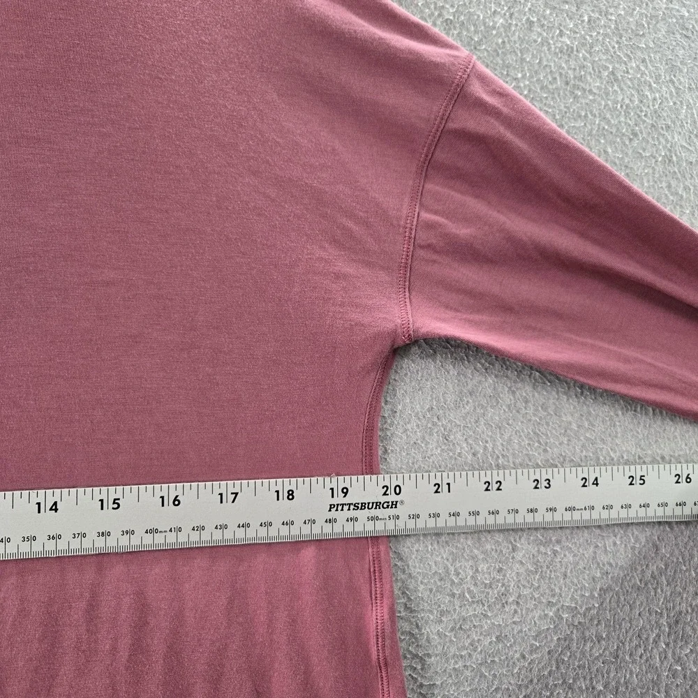 Lululemon Women Shirt 8 Pink To The Point Activewear Crew Neck READ